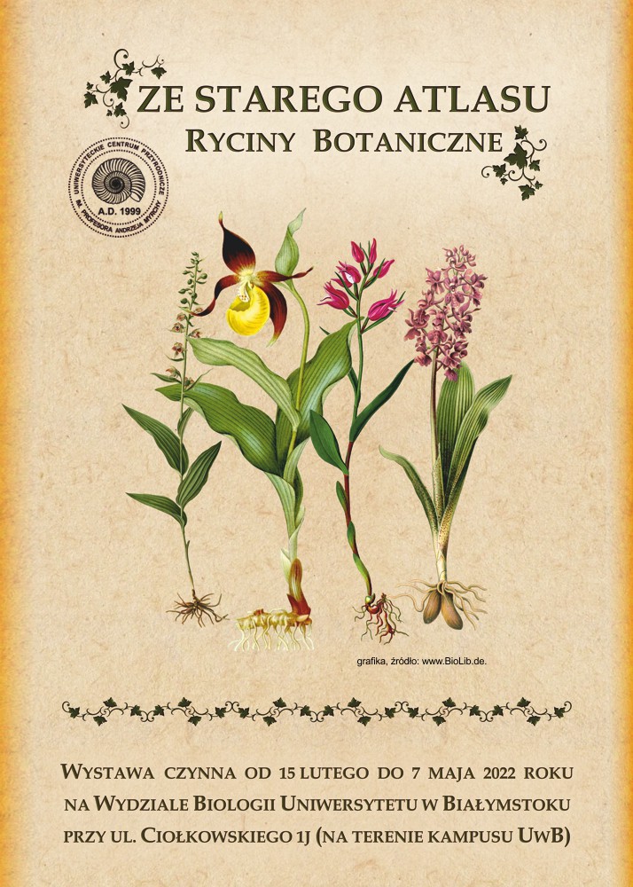 ZE STAREGO ATLASU – RYCINY BOTANICZNE - wystawa w UCP