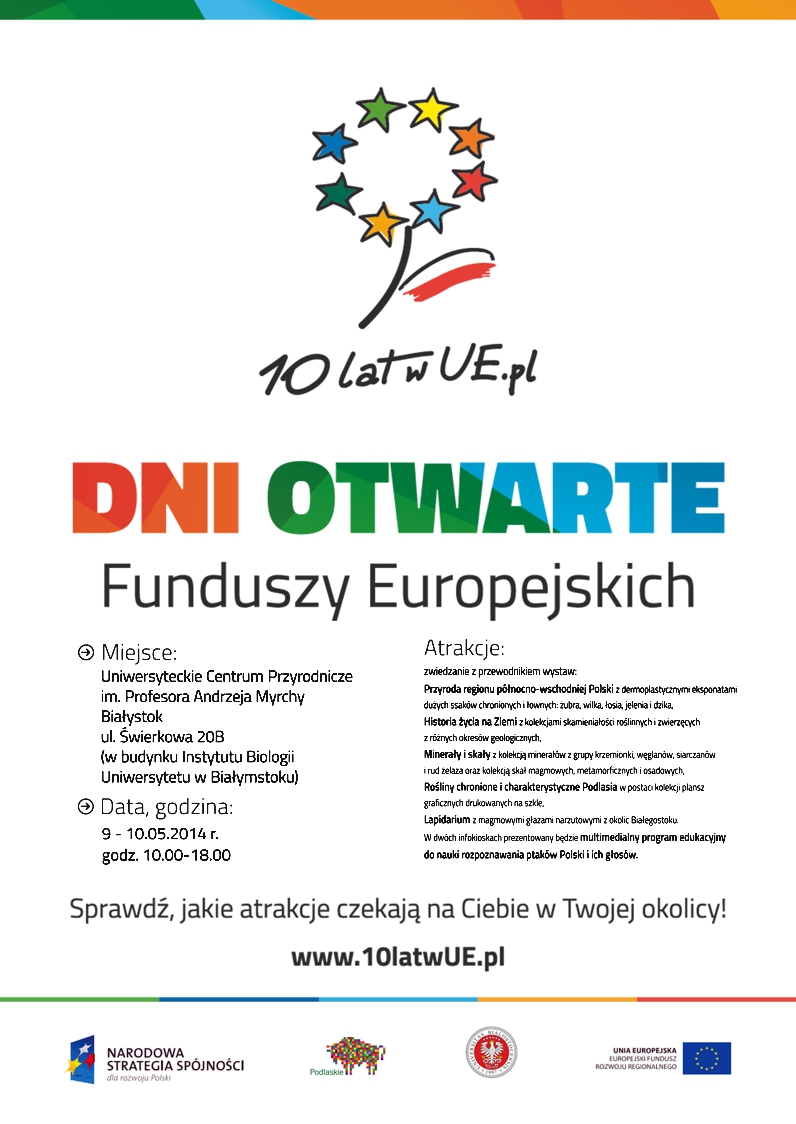 Dni Otwarte Funduszy Europejskich - plakat