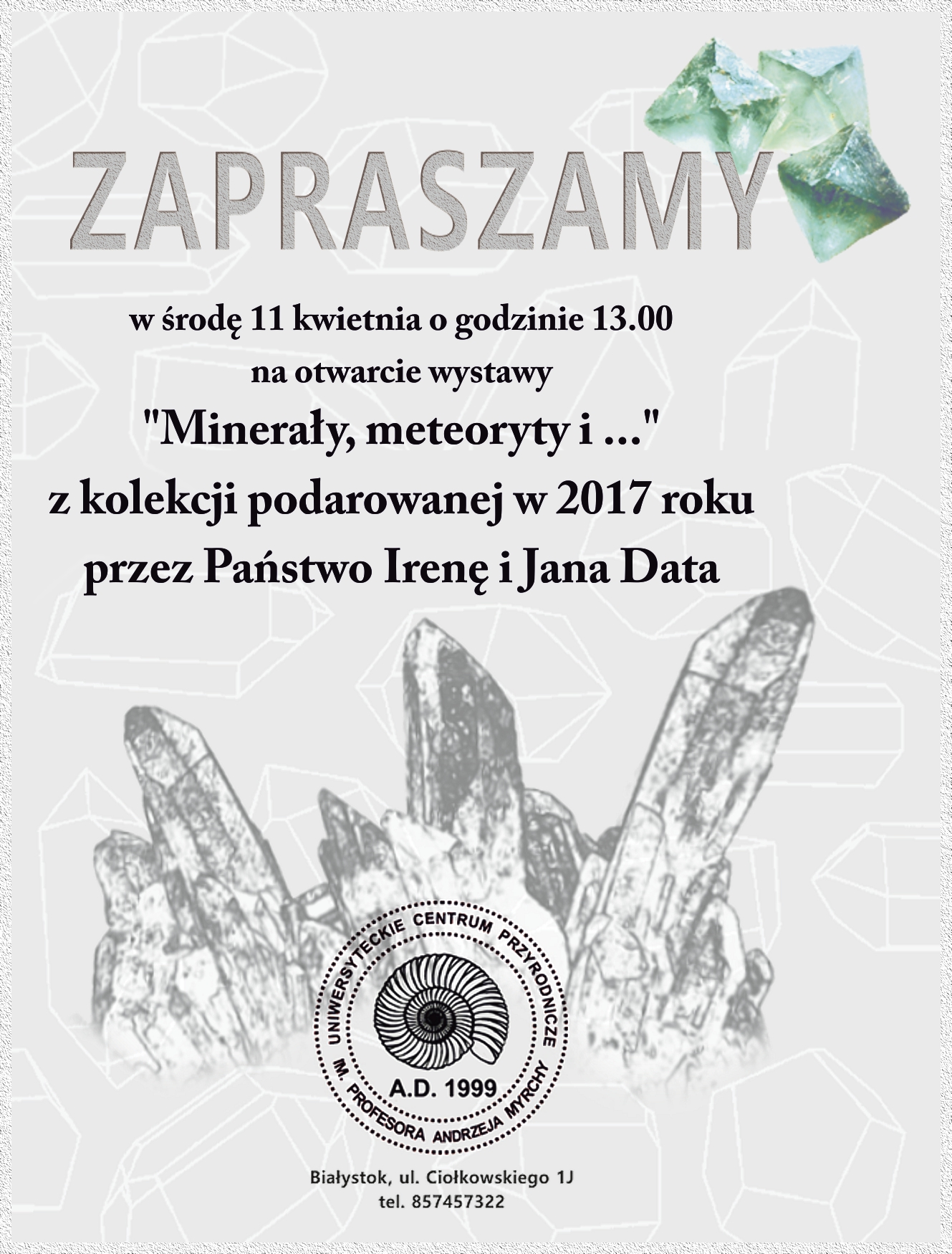 Minerały, meteoryty i... - plakat wydarzenia