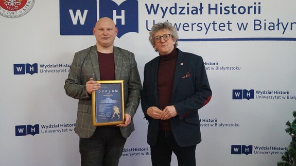 Dawid Kowalik i prof. Cezary Kuklo