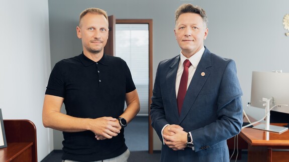 dr Maciej Etel i prof. Mariusz Popławski