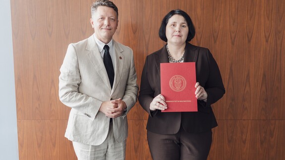 prof. Mariusz Popławski i dr hab. Joanna Szerszunowicz, prof. UwB 