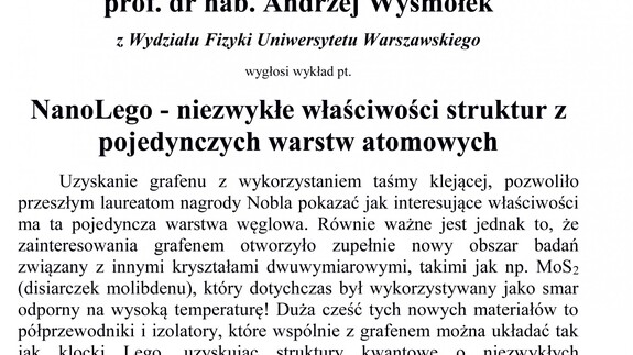 NanoLego - niezwykłe właściwości struktur z pojedynczych warstw atomowych