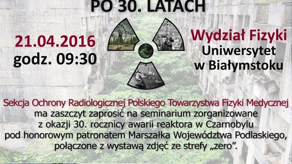 30-sta rocznica wydarzeń w Czarnobylu