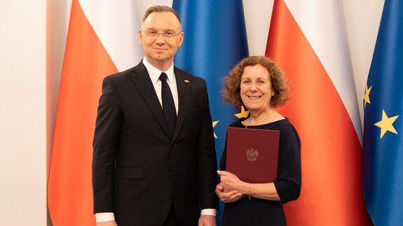 Andrzej Duda i prof. Alicja Kisielewska