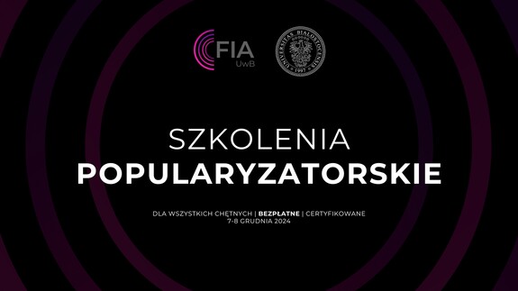 Szkolenia popularyzatorskie - grafika