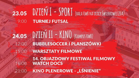 KampDays

Studencki Festiwal w kampusie Uniwersytetu w Białymstoku